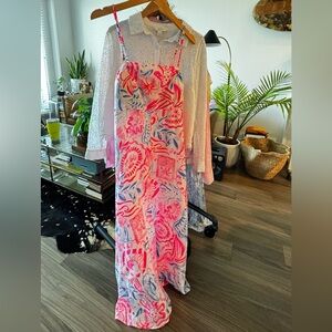 Lilly Pulitzer Jorgian Linen Midi Dress